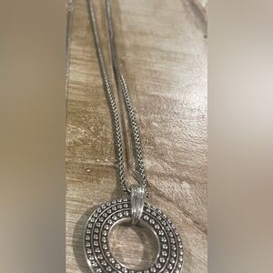 Brighton Pretty Tough Elegant Silver Pendant Necklace
